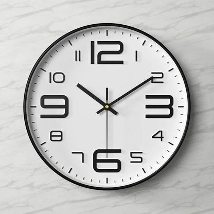 Large 3D Wall Clock with Easy-to-Read Numbers – Modern Minimalist Home and Office Decor 8
