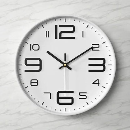 Large 3D Wall Clock with Easy-to-Read Numbers – Modern Minimalist Home and Office Decor 9