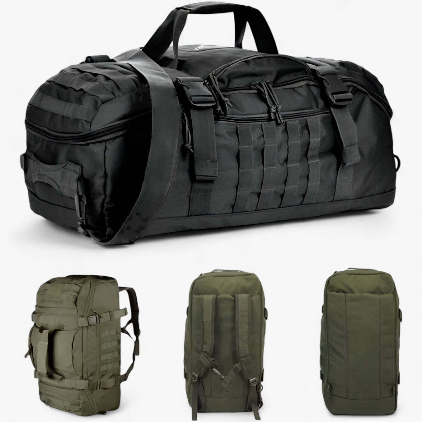 Spacious Water Resistant Travel Duffel Bag with Many Pockets