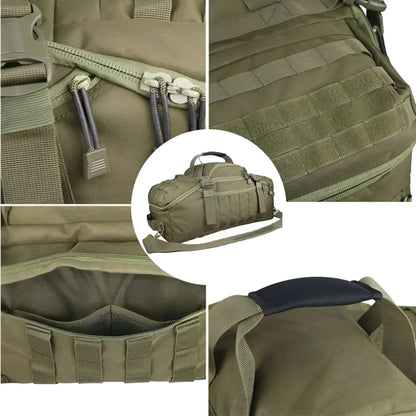 Spacious Water Resistant Travel Duffel Bag with Many Pockets