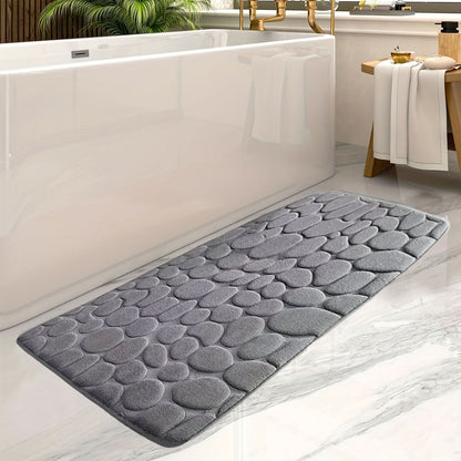 Soft Anti-Slip Bathroom Mat with Classic Stripe Pattern - Pexav