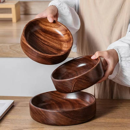 Big Wooden Salad Serving Bowl - Pexav