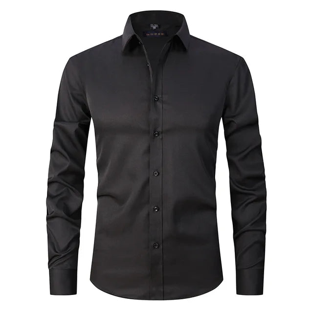 Slim Fit Men's Dress Shirt - Comfortable Office Wear
