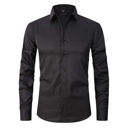 Slim Fit Men's Dress Shirt - Comfortable Office Wear