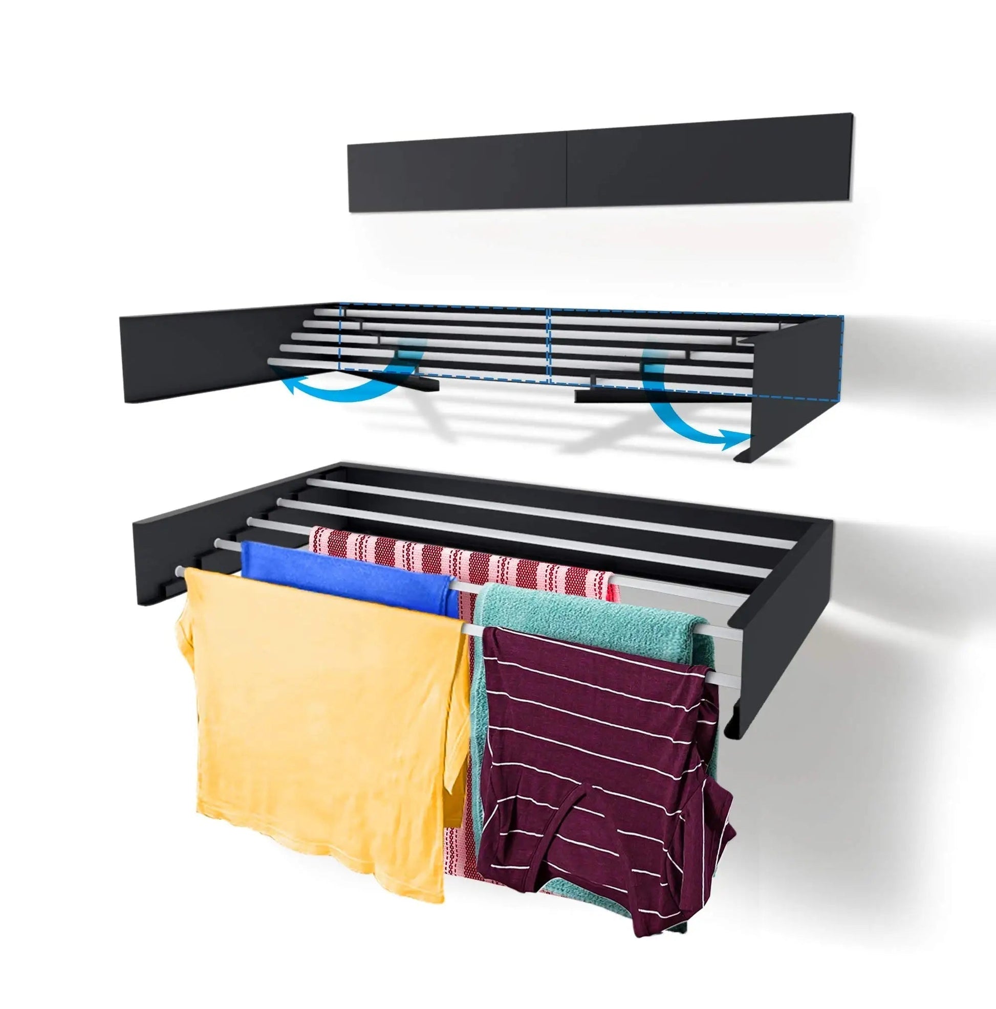 Compact Foldable Wall Mount Dryer Rack - Pexav