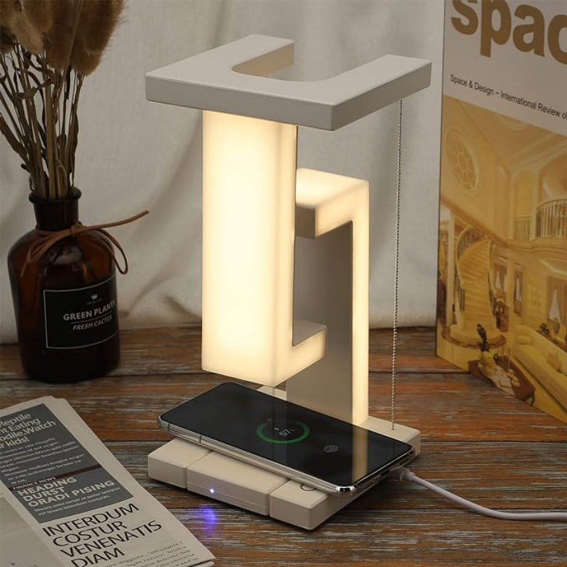 Levitating Wireless Charger with Multi-Zone Lighting and Touch Control – Modern USB-C Charging Station 5