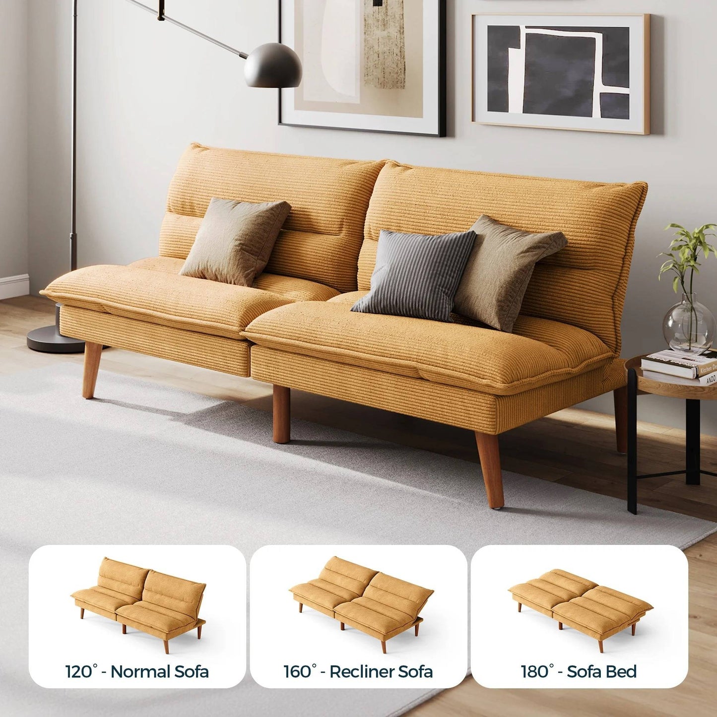 Space Saving Sleeper Sofa Bed