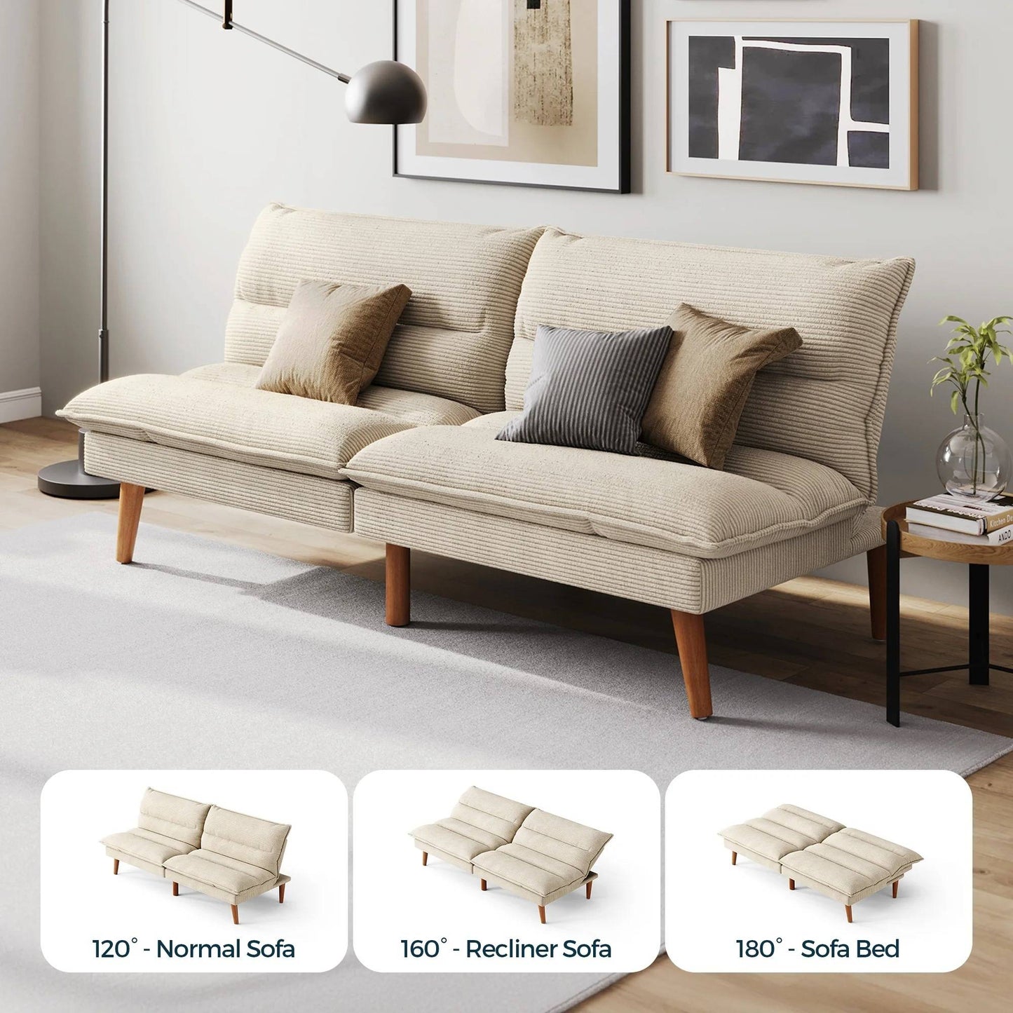 Space Saving Sleeper Sofa Bed