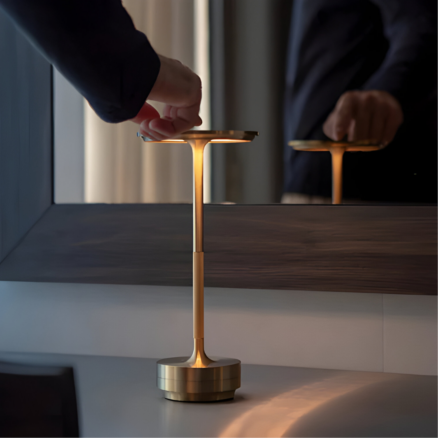 Bright Wireless Desk Lamp with Adjustable Touch Dimmer