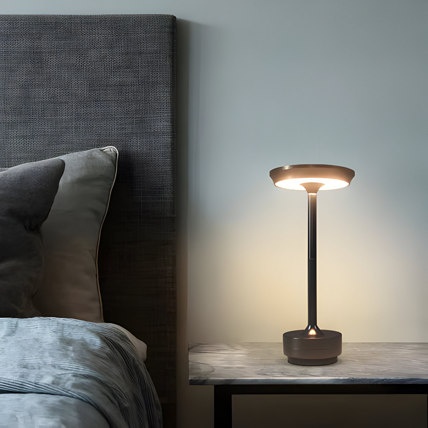 Bright Wireless Desk Lamp with Adjustable Touch Dimmer