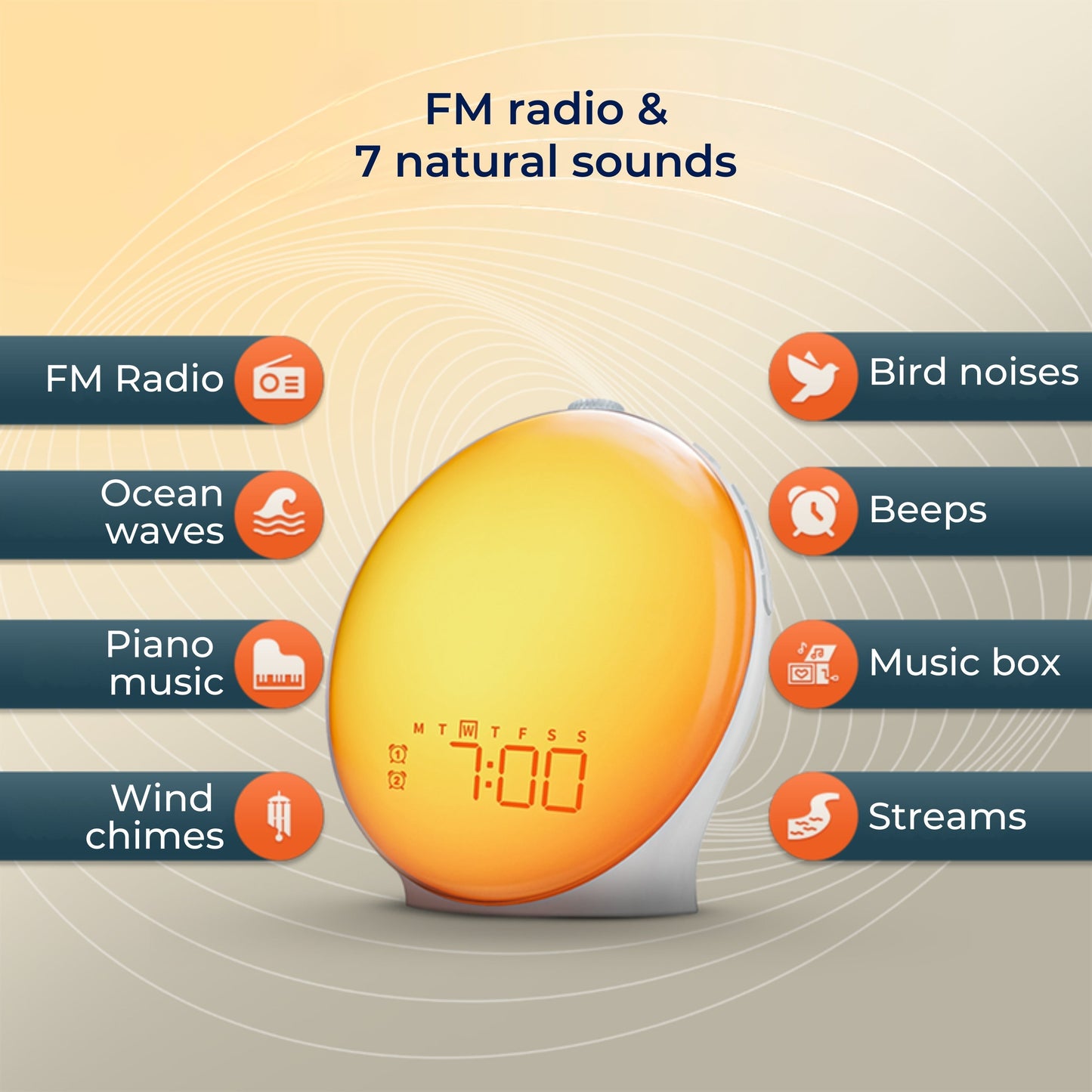 Wake Up Light Alarm Clock with Gentle Morning Simulation