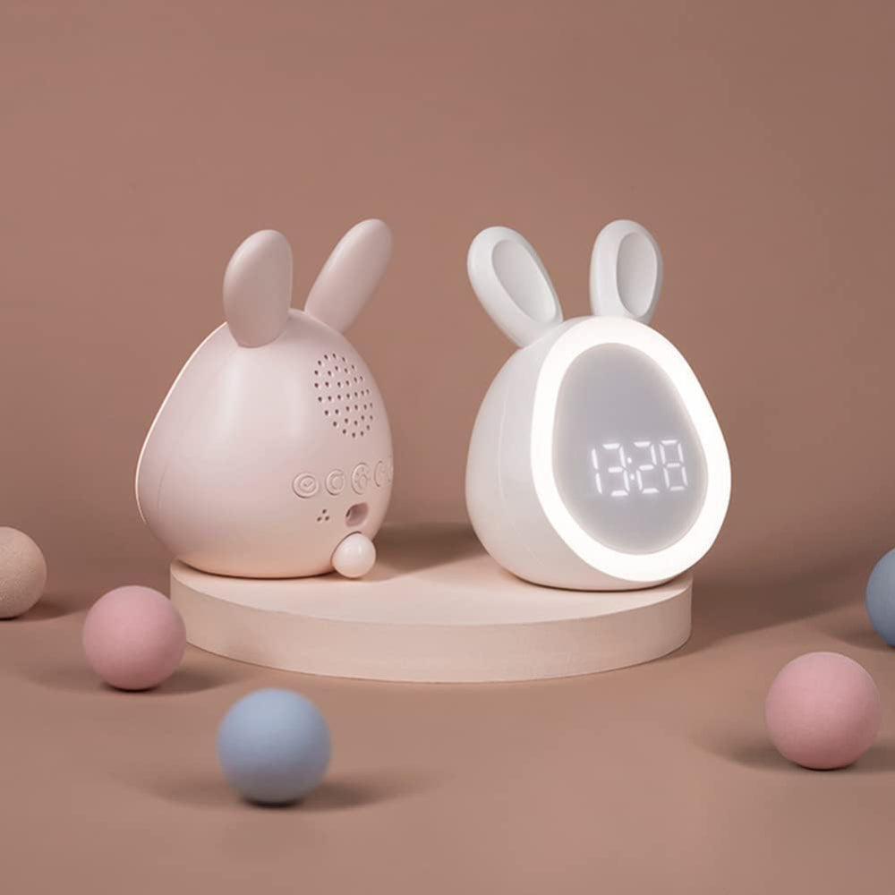 Fun Children's Bunny Night Light Alarm Clock - Pexav