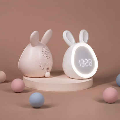 Fun Children's Bunny Night Light Alarm Clock - Pexav