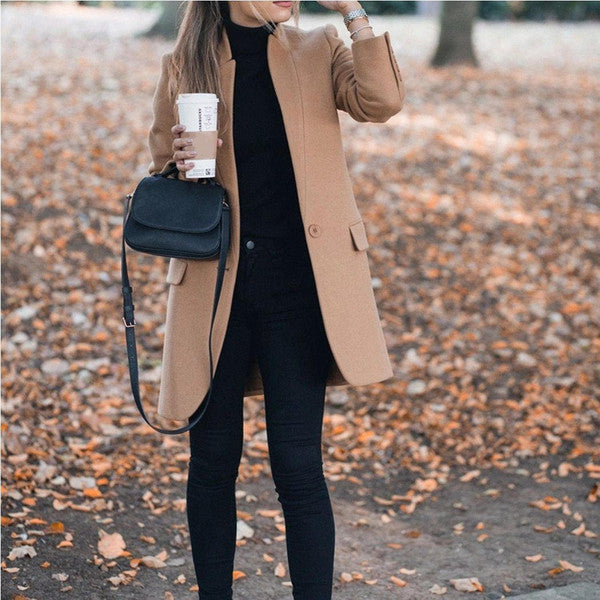 Petite Stand Collar Blazer Jacket