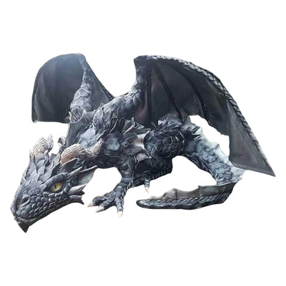 Mystic Dragon Protector Figure: Dark Garden Ornament