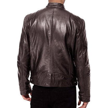 Classic Motorcycle Faux Leather Jacket