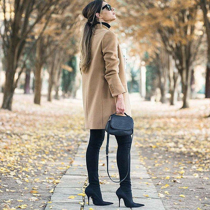 Petite Stand Collar Blazer Jacket