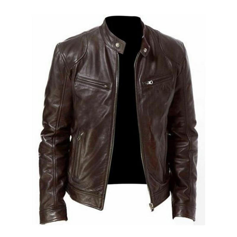 Classic Motorcycle Faux Leather Jacket