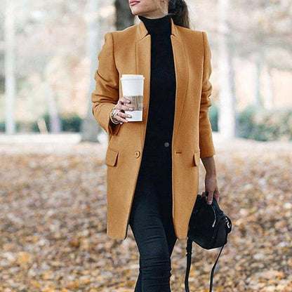 Petite Stand Collar Blazer Jacket