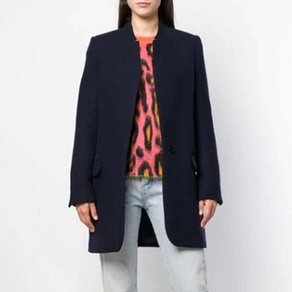 Petite Stand Collar Blazer Jacket