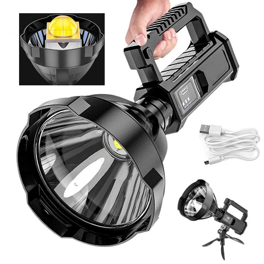 Bright Portable Rechargeable LED Torch - Pexav