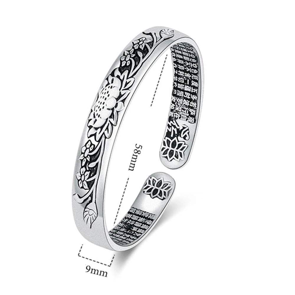 Silver Serenity Lotus Bracelet | Tranquility Accessory-Nora Luxe