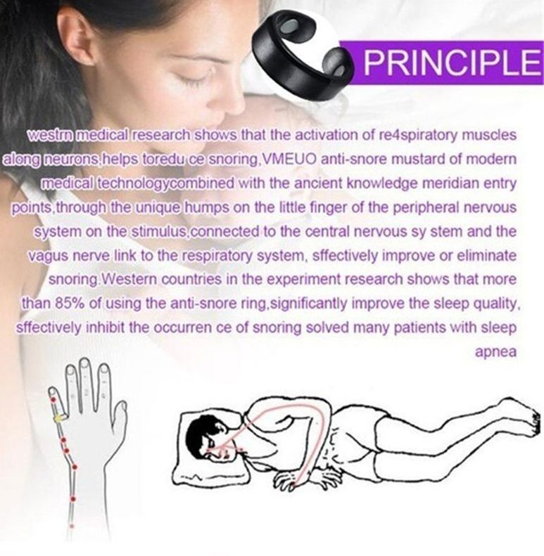 Snore Stopper Magnetic Sleep Aid Ring