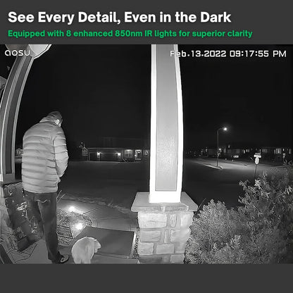Smart Wi-Fi Doorbell Camera with Motion Detection