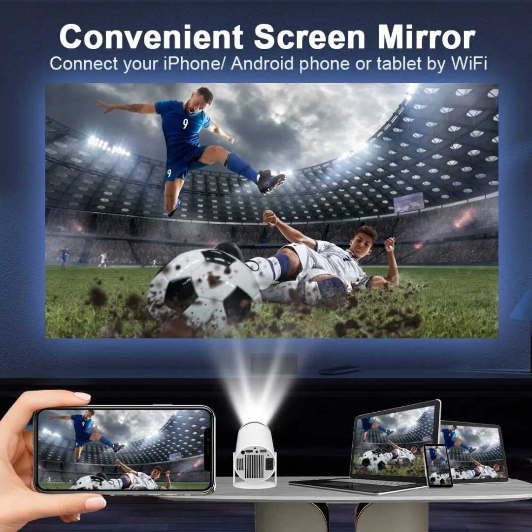 Compact HD Home Cinema Projector with Remote