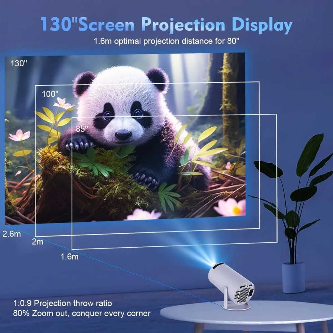 Compact HD Home Cinema Projector with Remote