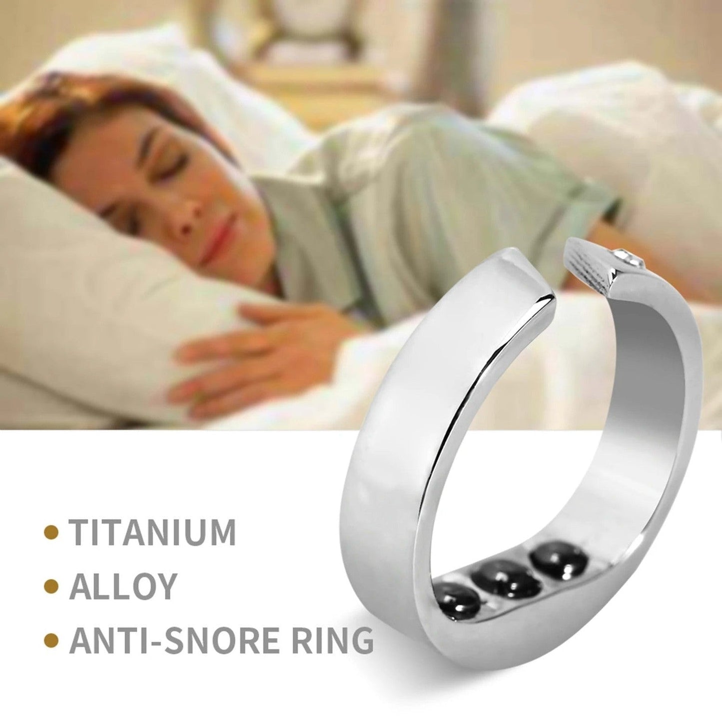 Stop Snore Magnetic Finger Ring Relief Aid - Pexav