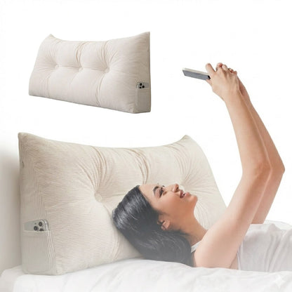 Comfortable Bed Wedge Support Pillow with Soft Cover