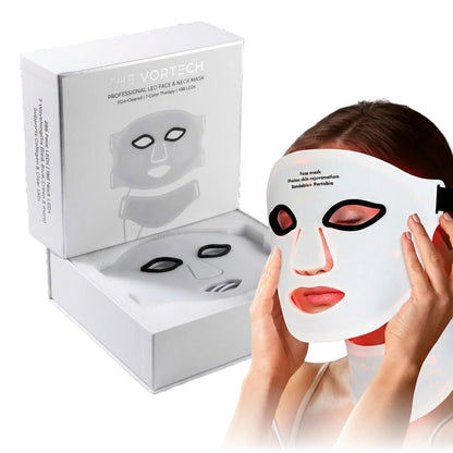Colorful LED Facial & Neck Mask – Intensive Light Therapy