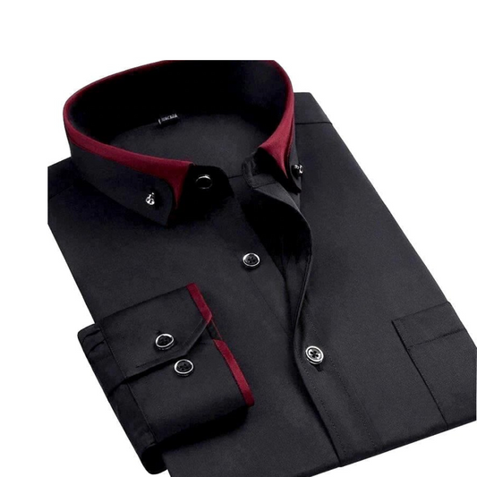 Classic Men's Long Sleeve Casual Shirt - Pexav