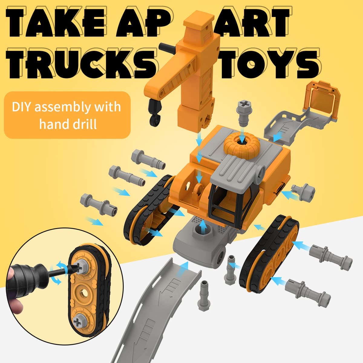 Master Builder Engineer Toy Set – Build Your Own Work Vehicle