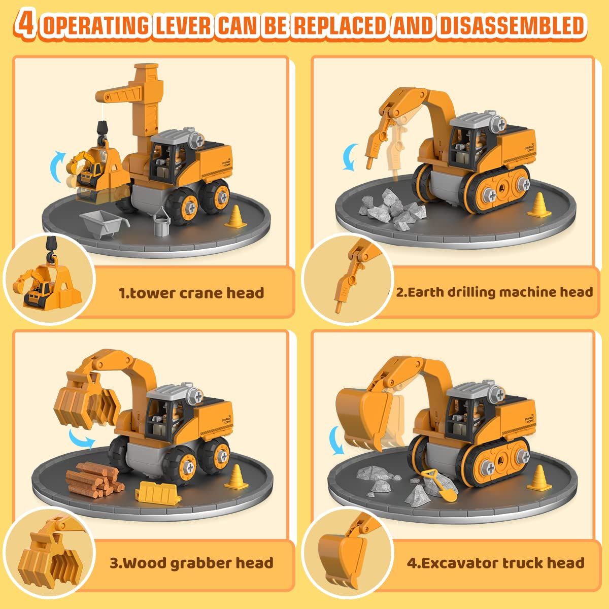 Master Builder Engineer Toy Set – Build Your Own Work Vehicle