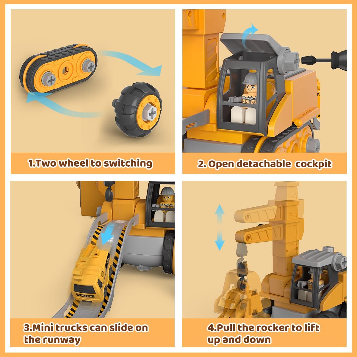 Master Builder Engineer Toy Set – Build Your Own Work Vehicle