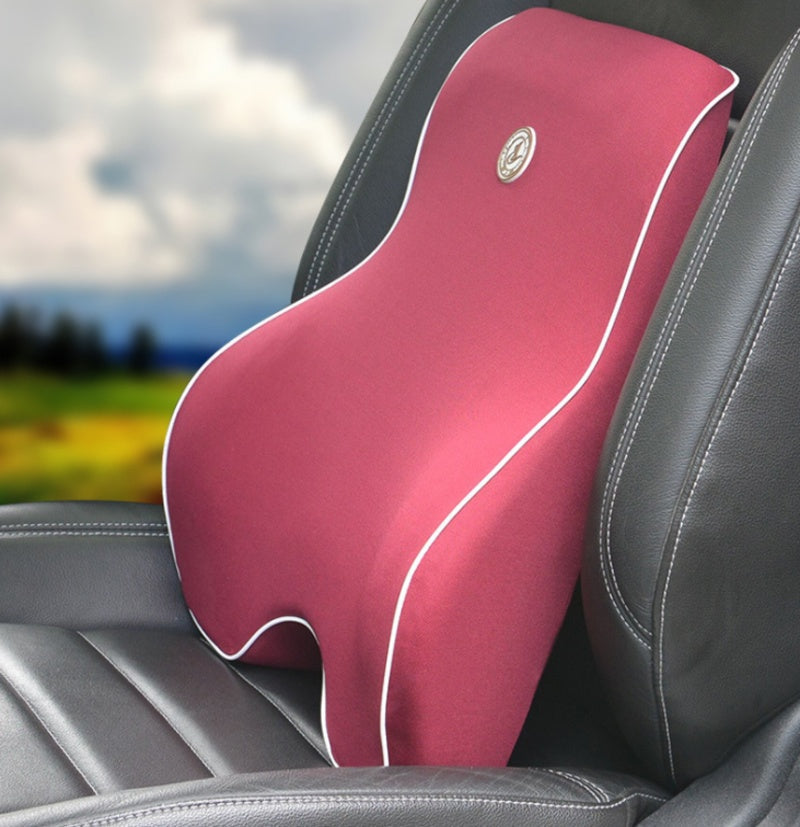 Memory Foam Car Seat Lumbar and Neck Pillow Set