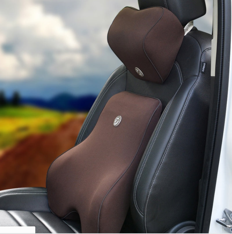 Comfortable Car Support Cushion Set for Back and Neck