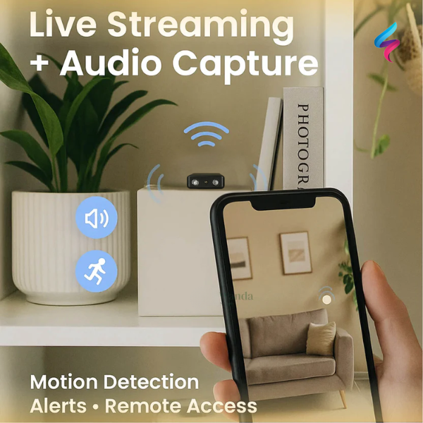 Small WiFi Security Camera with Night Vision