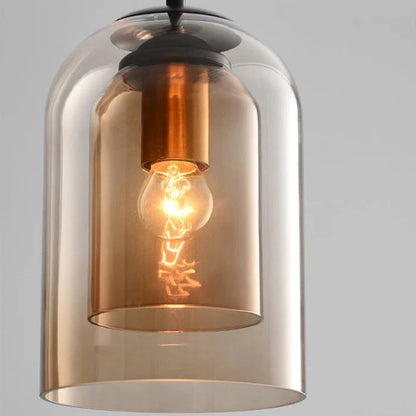 Glarefusion Double Glass Pendant Lamp