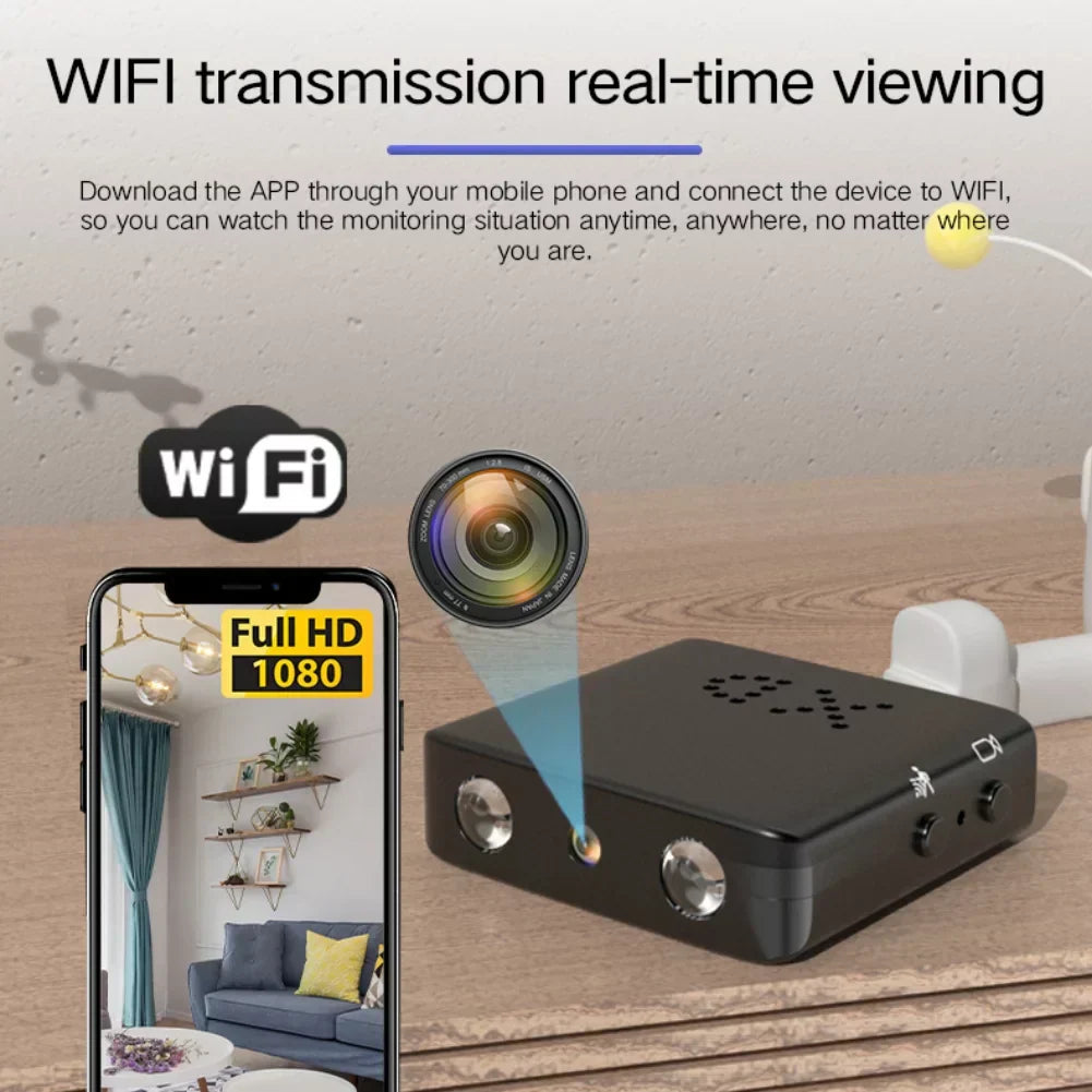 Small WiFi Security Camera with Night Vision