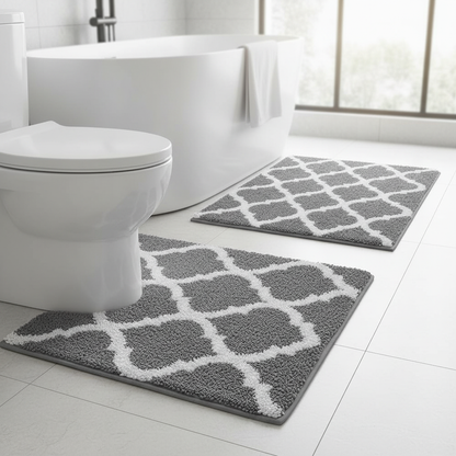 Soft Plush Bathroom Mat Set - Pexav