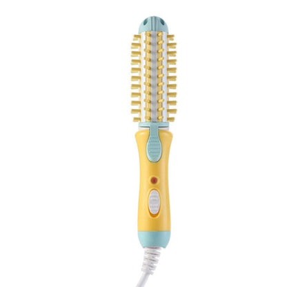 Compact Curling Iron Styler, Small Hair Straightening Brush, Portable Ceramic Hair Curler