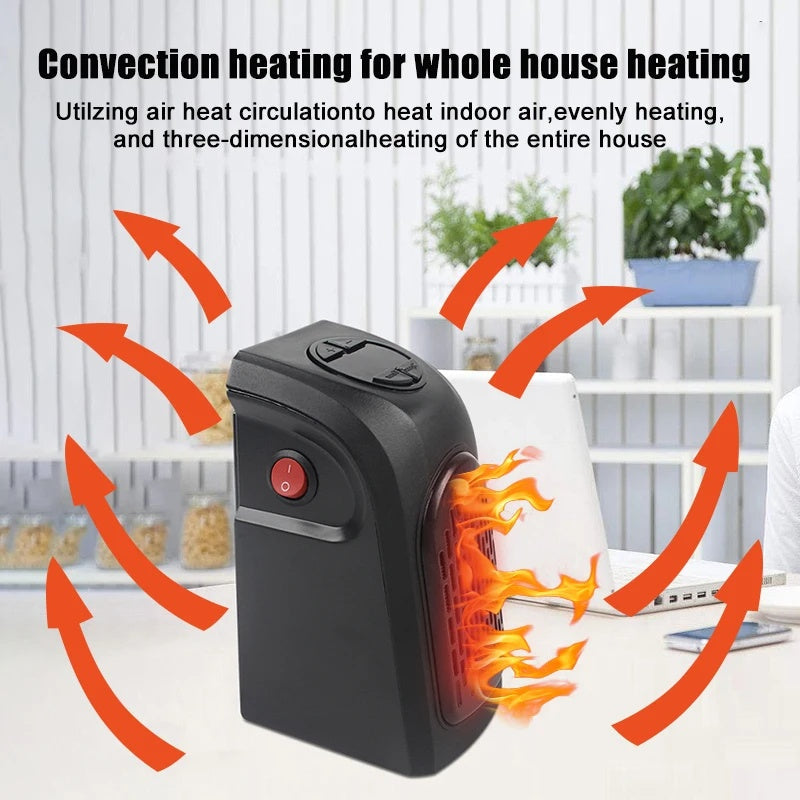 Mini Ceramic Air Heater – Portable Electric Fan Heater for Home & Office