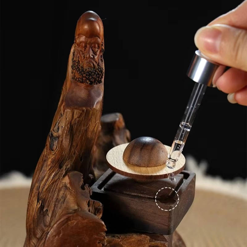 Mini Portable Aroma Diffuser – Natural Wood Design with Magnetic Base for Essential Oils – Effortless Aromatherapy Diffuser 6
