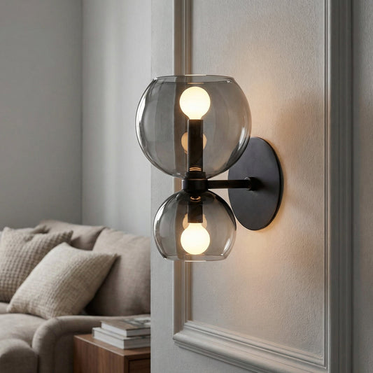 Simple Two Light Wall Sconce - Pexav