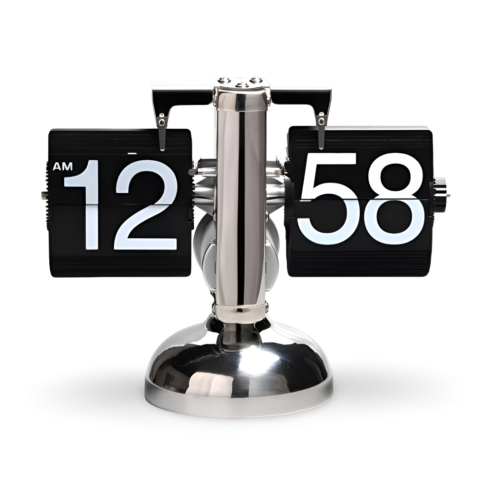 Simple Flip Clock with Auto Flip Mechanism - Classic Desk Clock - Pexav