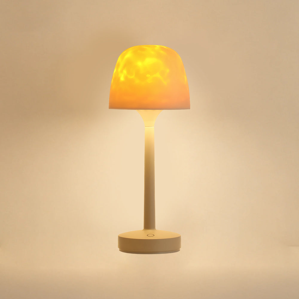 Simple LED Nightstand Lamp with Ocean Wave Effect - Pexav