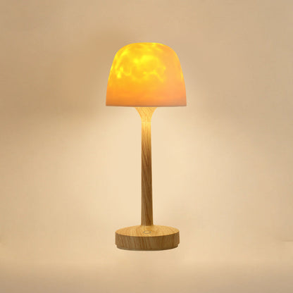 Minimalist Mushroom Table Lamp with Water Ripple Projection – Indoor LED Bedside Lamp for Bedroom and Creative Spaces 9